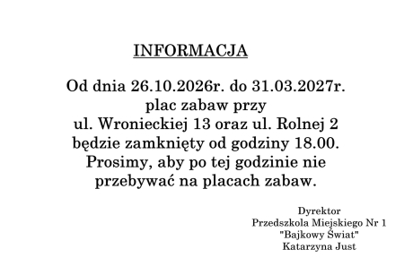 INFORMACJA