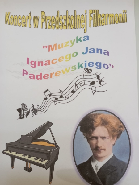 Przedszkolna Filharmonia - koncert I.J. Paderewskiego 02.03.2023r.
