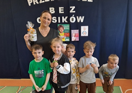 Spotkanie z panią pielęgniarką w ramach programu ''Przedszkole bez owsików''