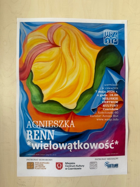 28.05.2026r. Wystawa malarstwa A. Renn „wielowątkowość” „